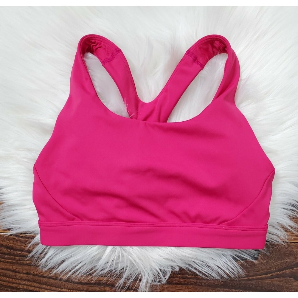 Athleta Ultimate Sports Bra Women's Size XS Hot Pink Racerback